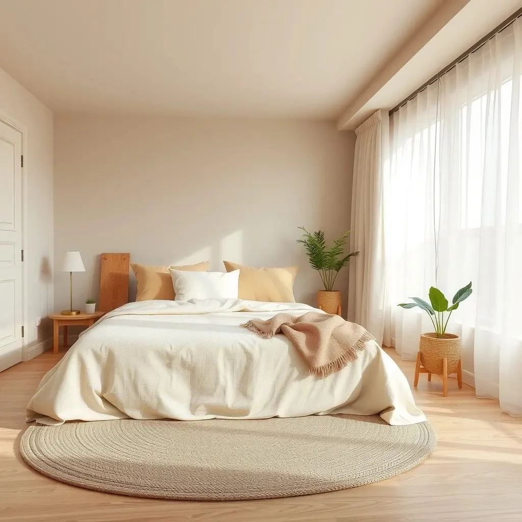 Декор спальни в бежевых оттенках