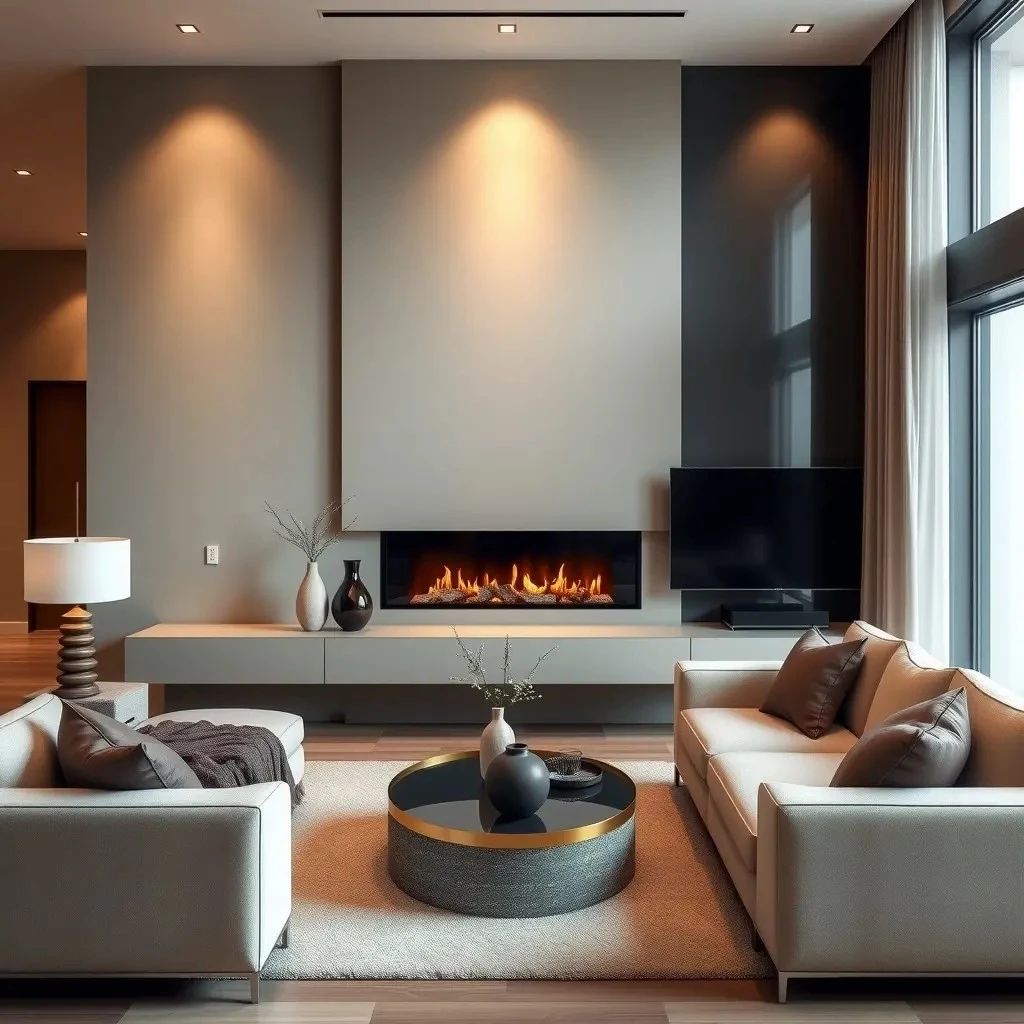 Как оформить гостиную с камином